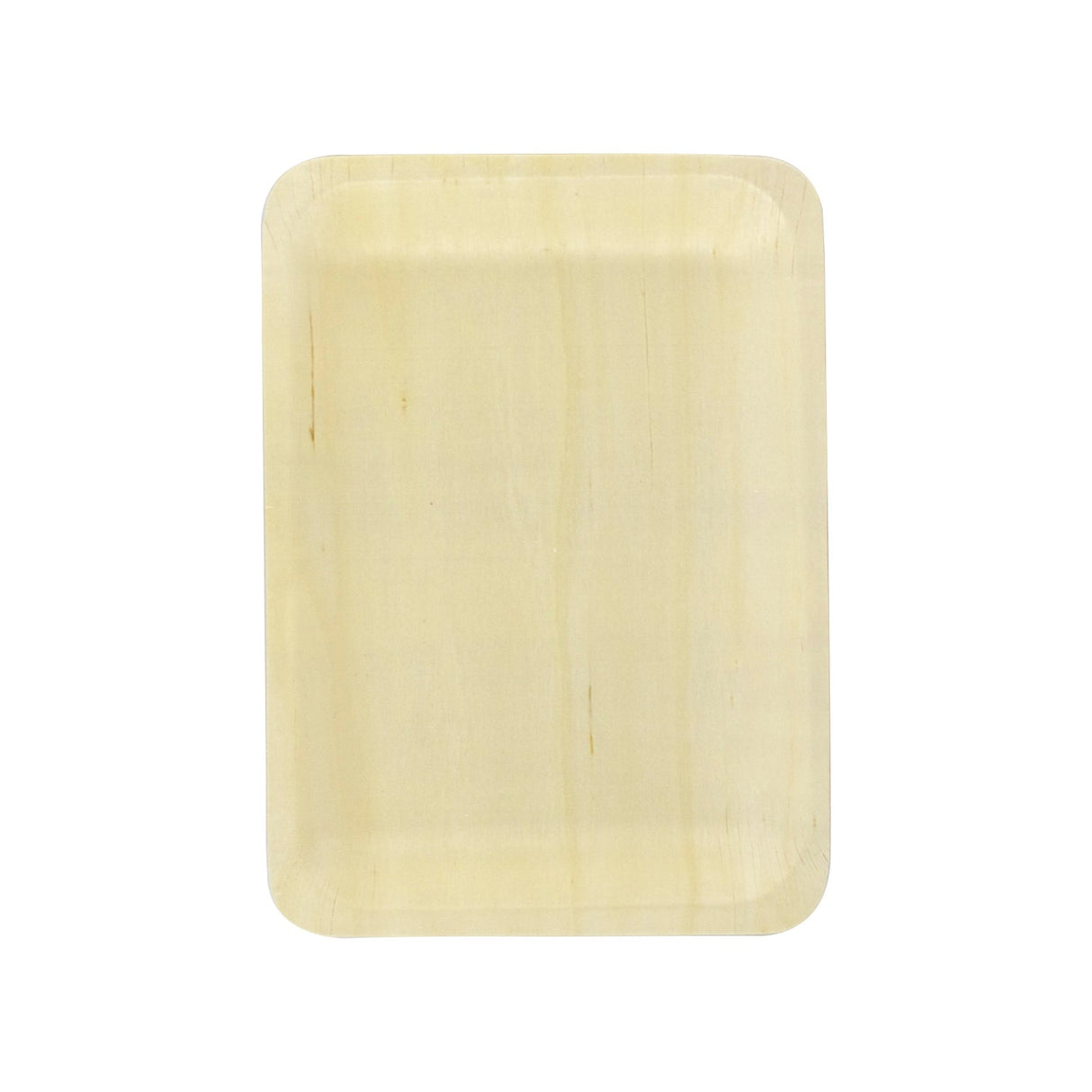 Plates, 7.6 x 5.5 x 0.7 Inch, Wooden, Natural, Rectangular,5 - 50 COUNT