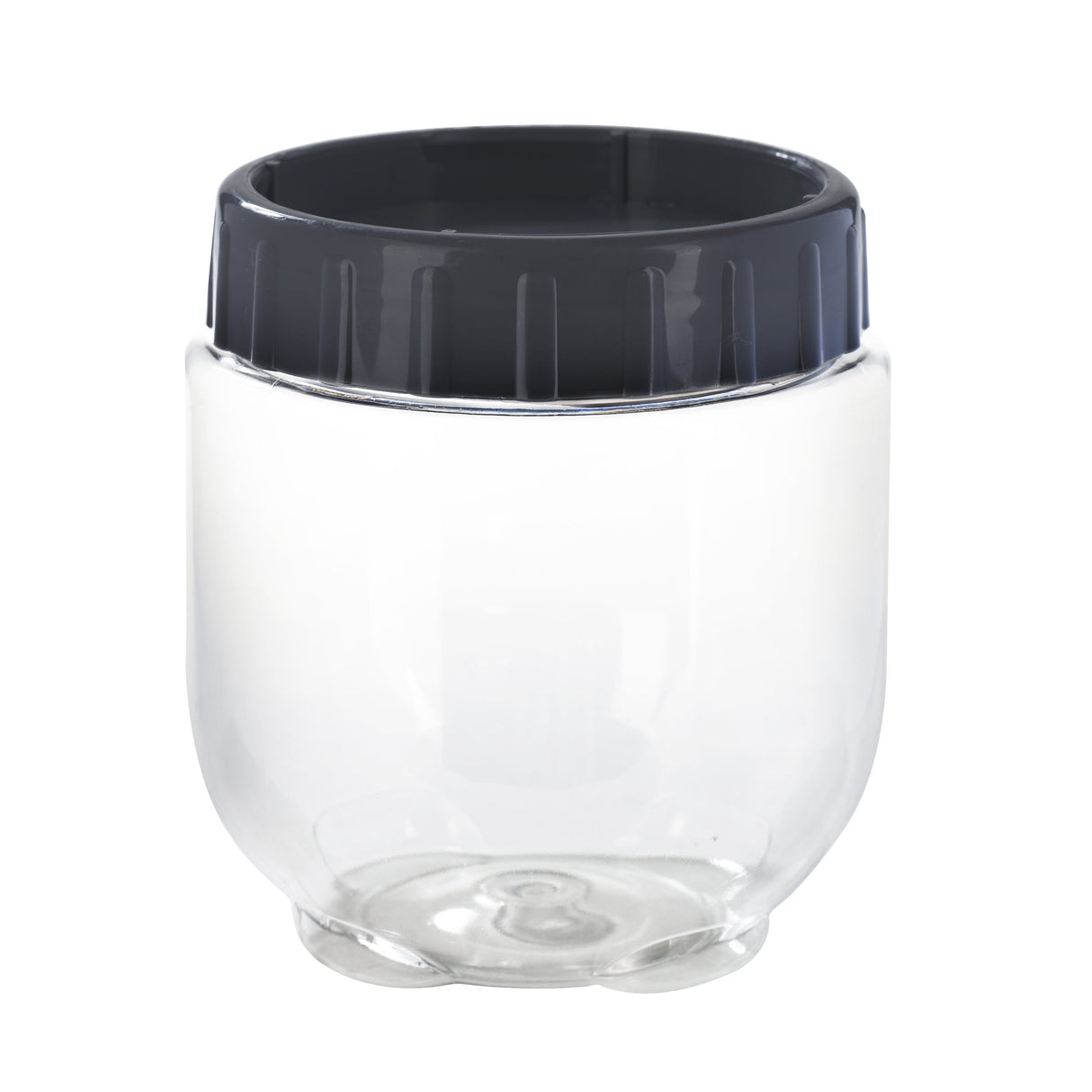 Jars, Bokolocko 25.4 Ounce, PET Plastic, 3.93 x 4.33 Inch, with Grey Lid,24 - 1 EACH