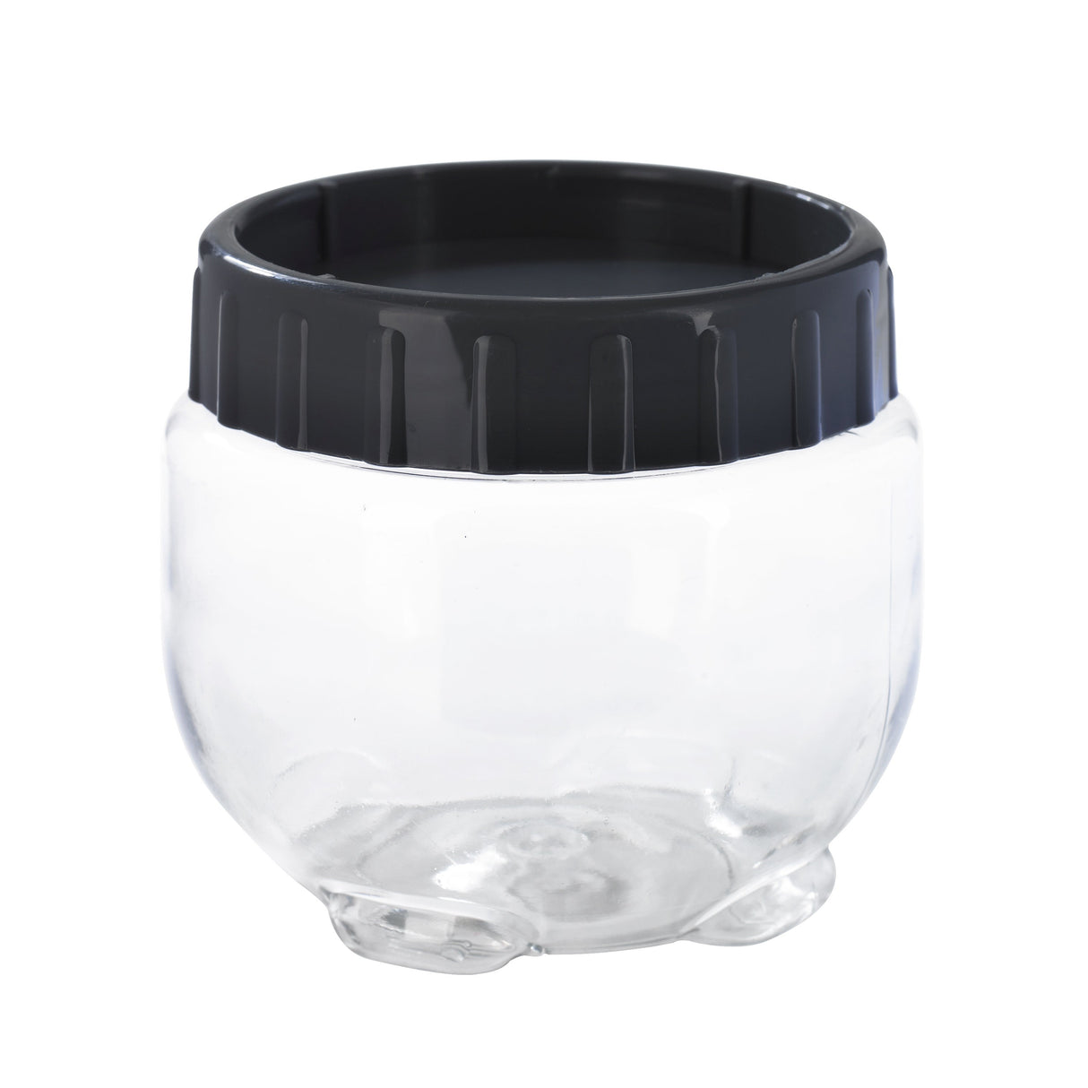 Jars, Bokolocko 19 Ounce, PET Plastic, 3.93 x 3.54 Inch, with Grey Lid,36 - 1 EACH