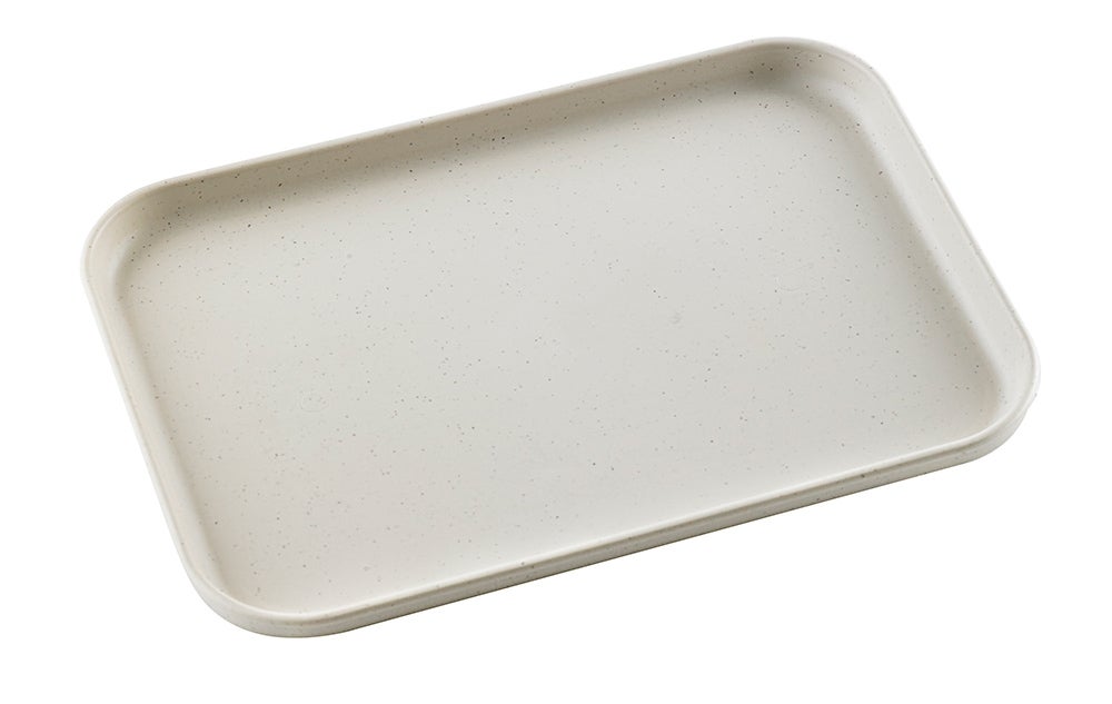 Trays, Huskly 9.4 x 6.7 Inch, Beige, Husk Composite,40 - 1 EACH