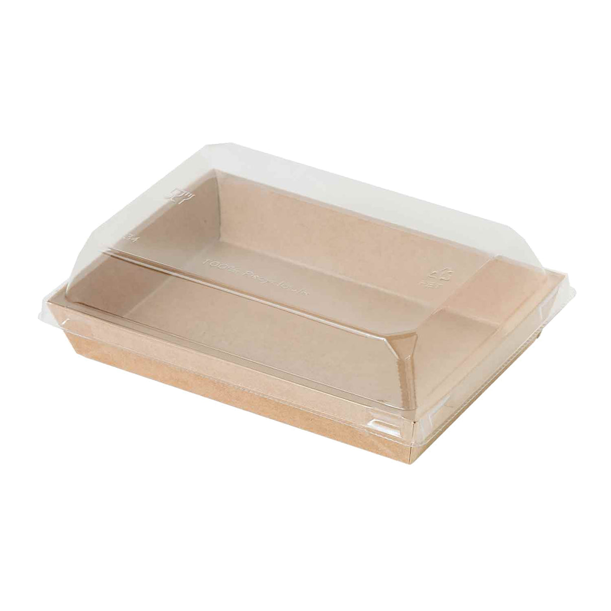 Boxes, Sushi, 14 Ounce, Paper, Kraft, with PET Lid,6 - 50 COUNT