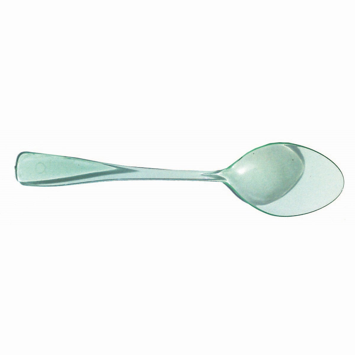 Spoons, 3.7 Inch, Plastic, Transparent Green,4 - 250 COUNT