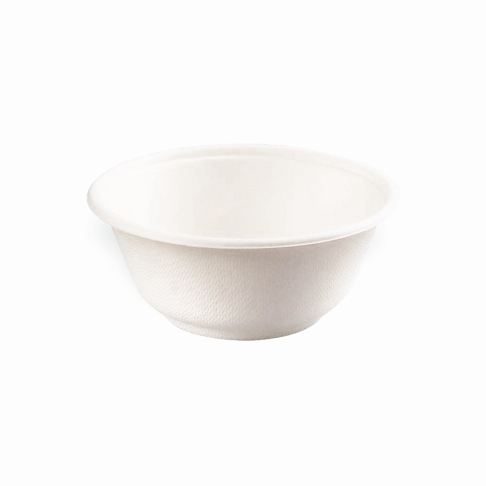 Bowls, Sugarcane, 12 Ounce, 5 x 2 Inch, White,10 - 50 COUNT