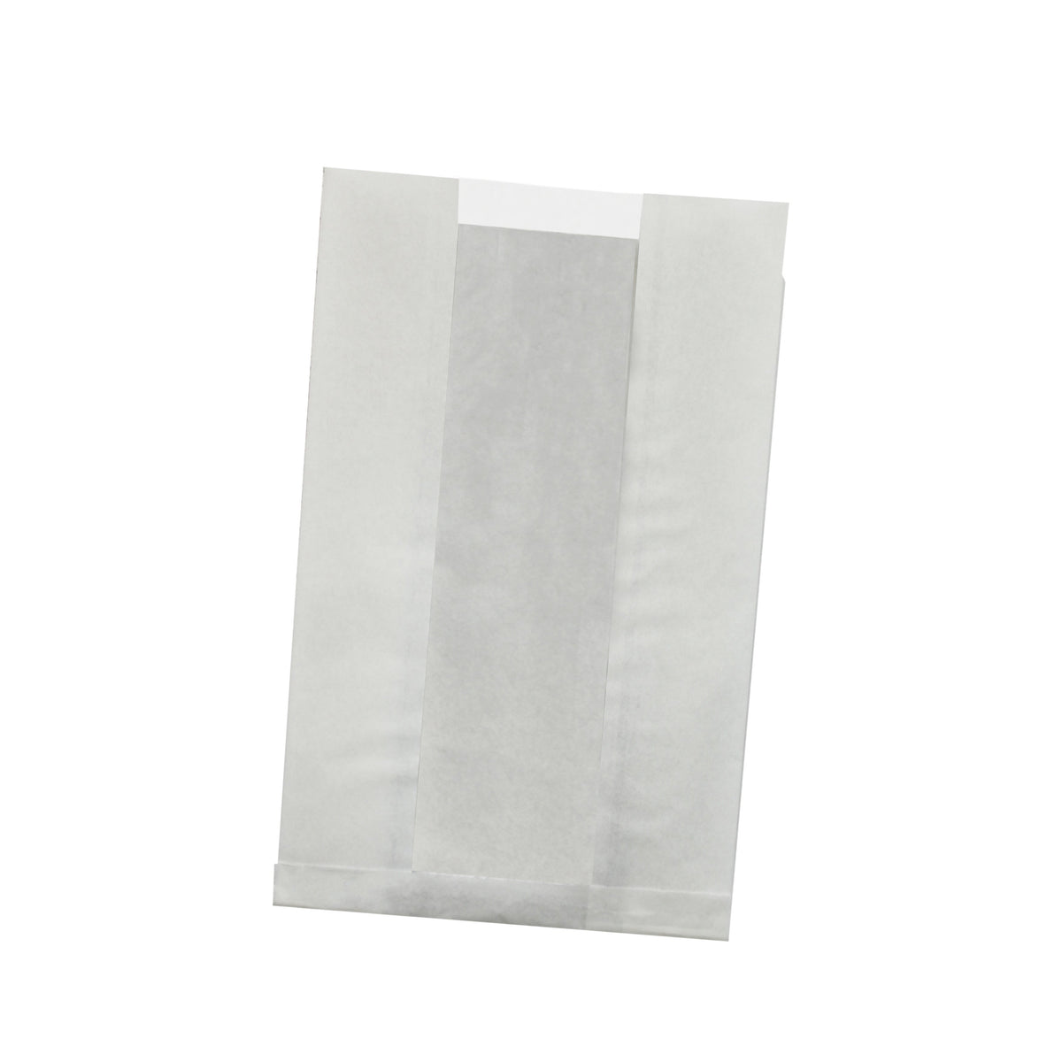 Bags, 11 x 7.1 x 2.8 Inch, Greaseproof Kraft Paper, White, with Window, 1 Each,1000 - 1 COUNT