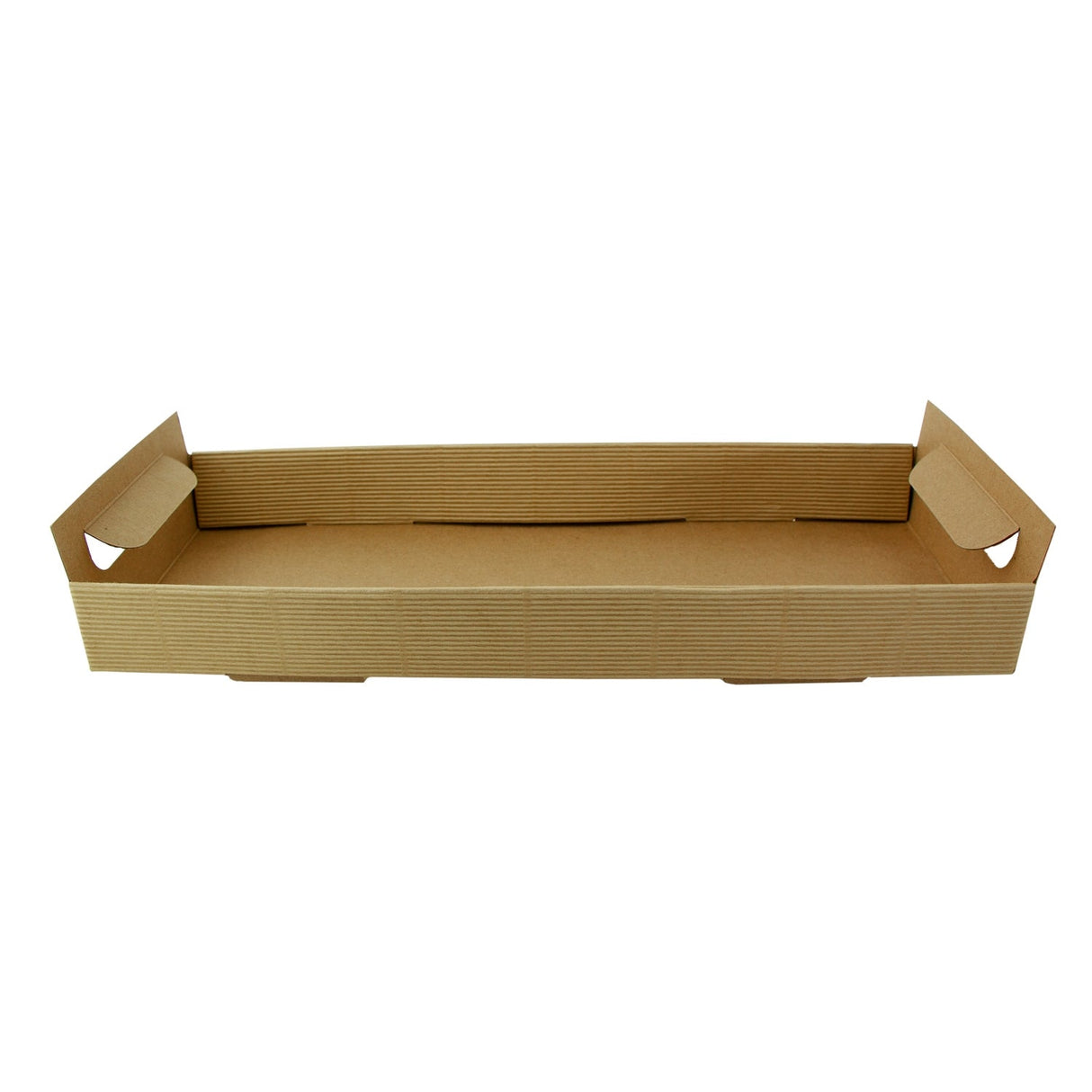 Trays, 15 x 6 x 1.7 Inch, Paper, Kraft, with Handles,4 - 50 COUNT