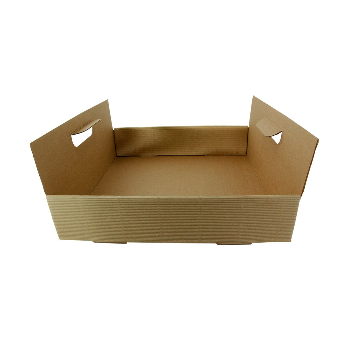 Trays, 13 x 13 x 3 Inch, Paper, Kraft, with Handles,2 - 50 COUNT
