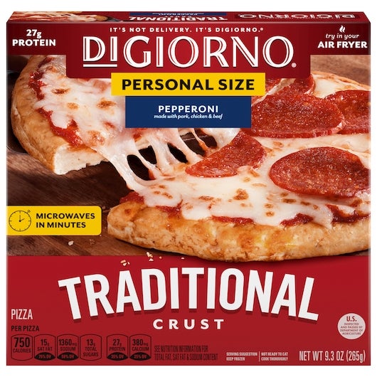 Pizza, Traditional Crust, Pepperoni,10 - 9.3 OUNCE