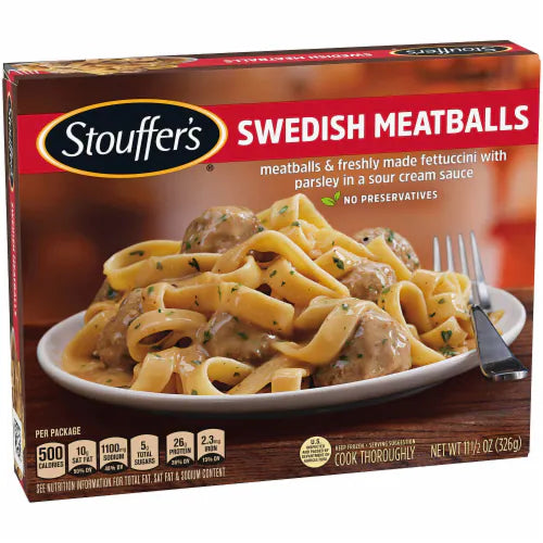 Entree, Swedish Meatballs,12 - 11.5 OUNCE
