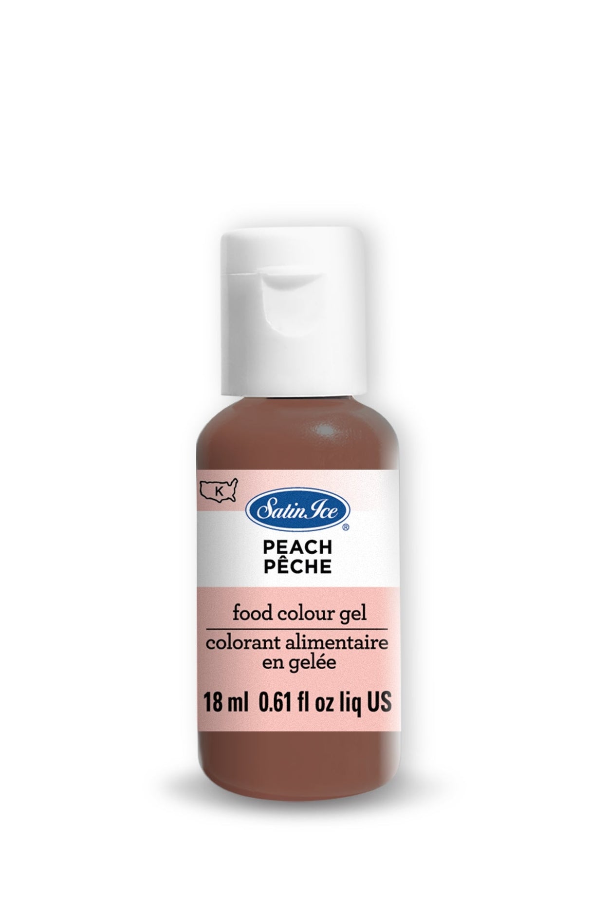Food Colors, Peach, Gel,12 - 0.61 OUNCE