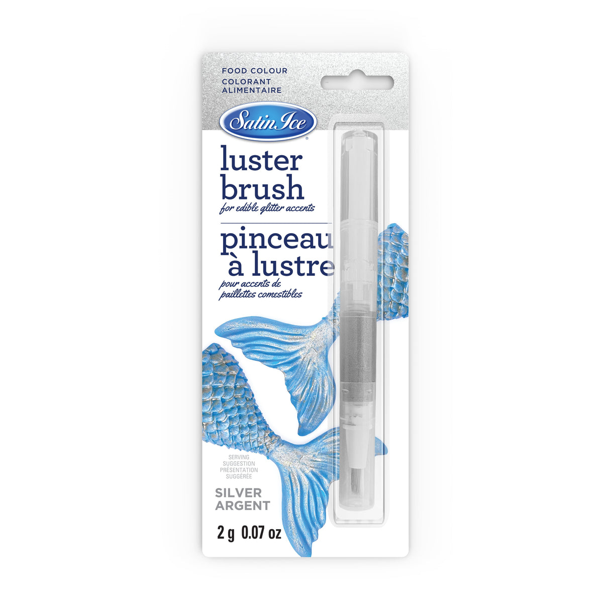 Brushes, Luster, Silver,1 - 0.07 OUNCE