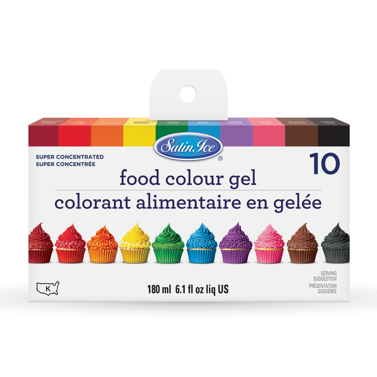 Food Color Kit, Gel,1 - 3.1 OUNCE
