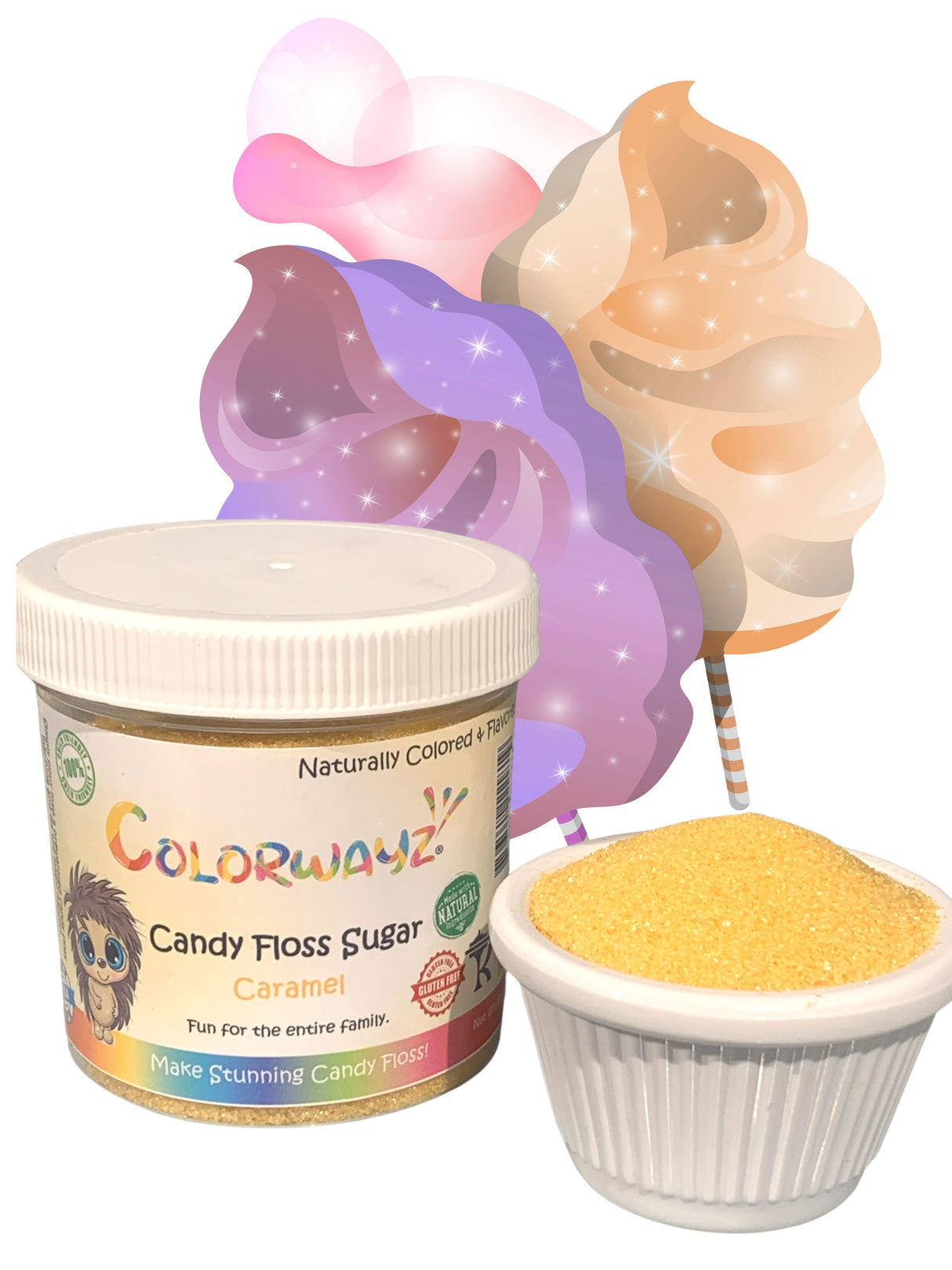 Sugar, Cotton Candy, Caramel,6 - 5 OUNCE
