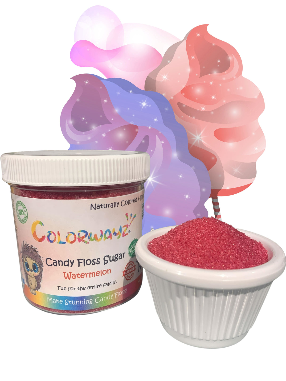 Sugar, Cotton Candy, Watermelon,6 - 5 OUNCE