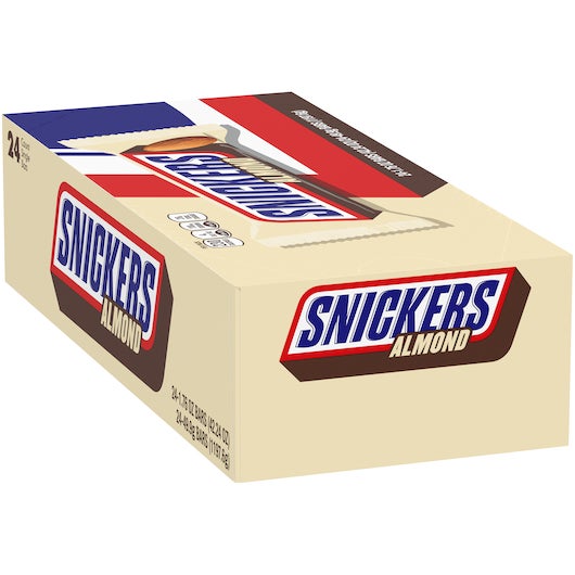 Candy Bar, Chocolate-Covered, Almond,24 - 1.76 OUNCE