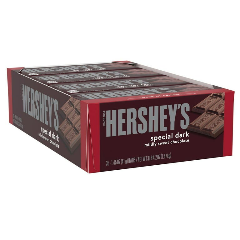 Candy Bar, Dark Chocolate,36 - 1.45 OUNCE