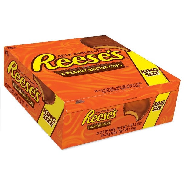 Candy, Peanut Butter Cup, Milk Chocolate, Sharing Size,24 - 2.8 OUNCE