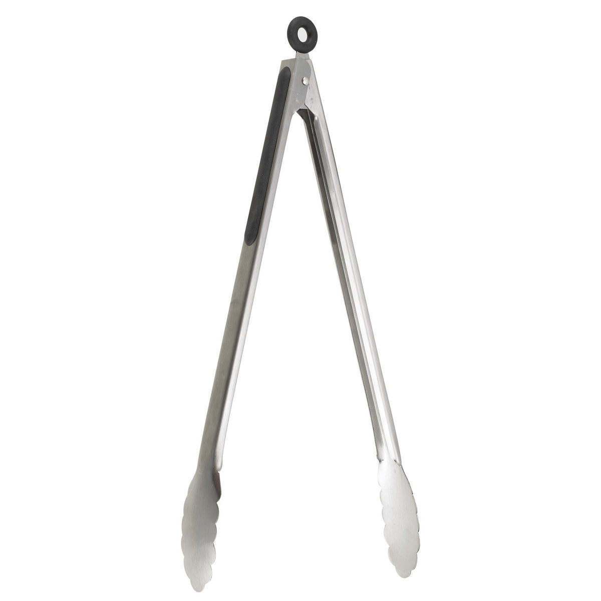 Tongs, 9 Inch, Black Stainless Steel, 1 Each,12 - 1 COUNT