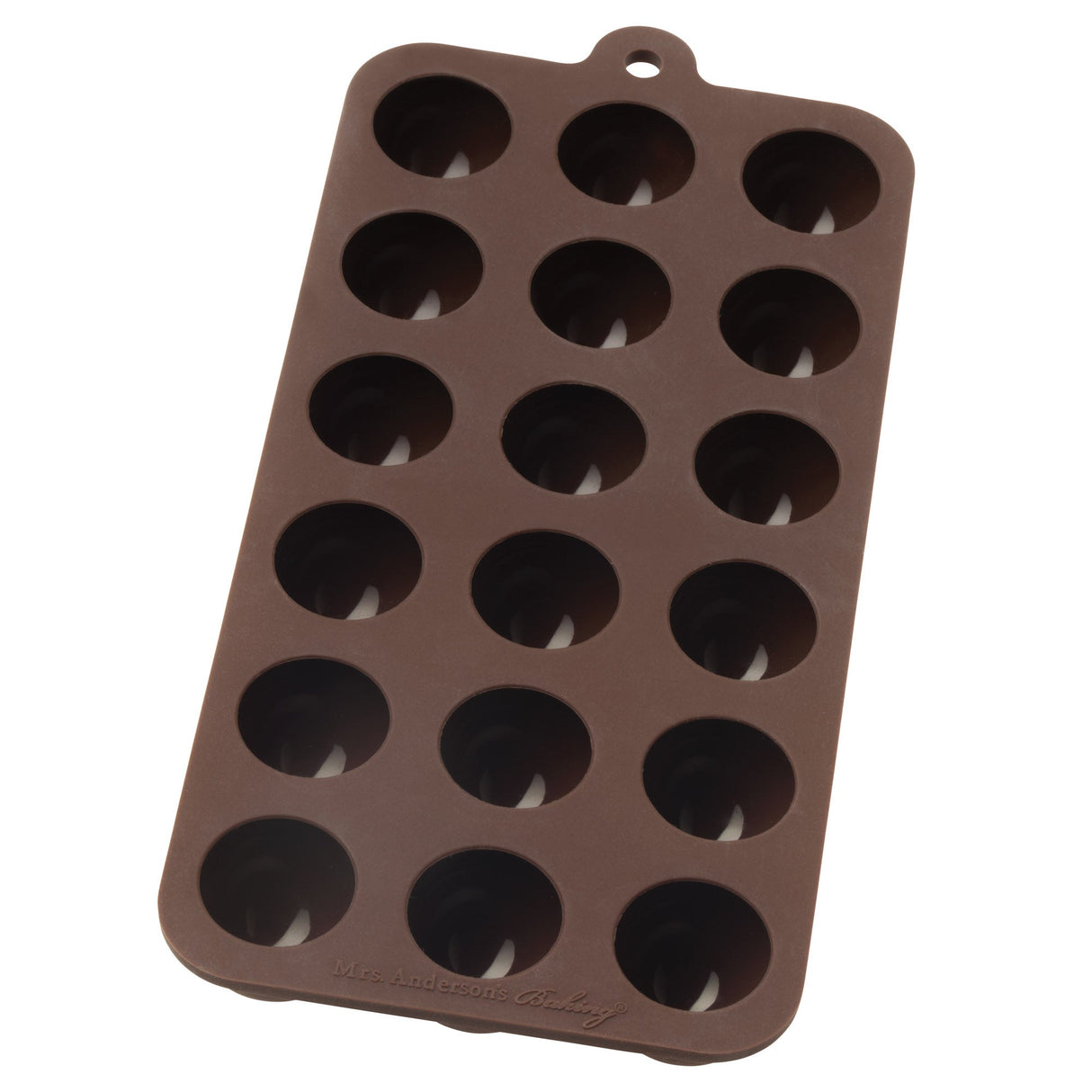 Molds, Chocolate, 18-Compartment, Truffle, Silicone, Temperature Safe -90 to 570 Degrees F,6 - 1 EACH