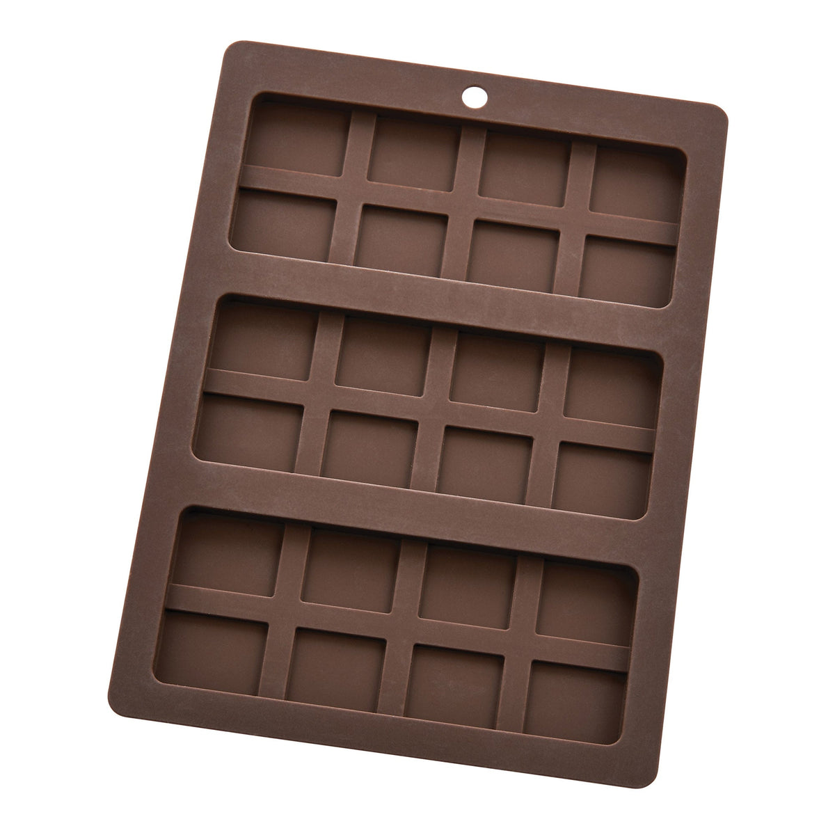 Molds, Chocolate, 3-Compartment, Bar, Silicone, 8.66 x 6.3 Inch, Temperature Safe -90 to 570 Degrees F, 1 Each,6 - 1 COUNT