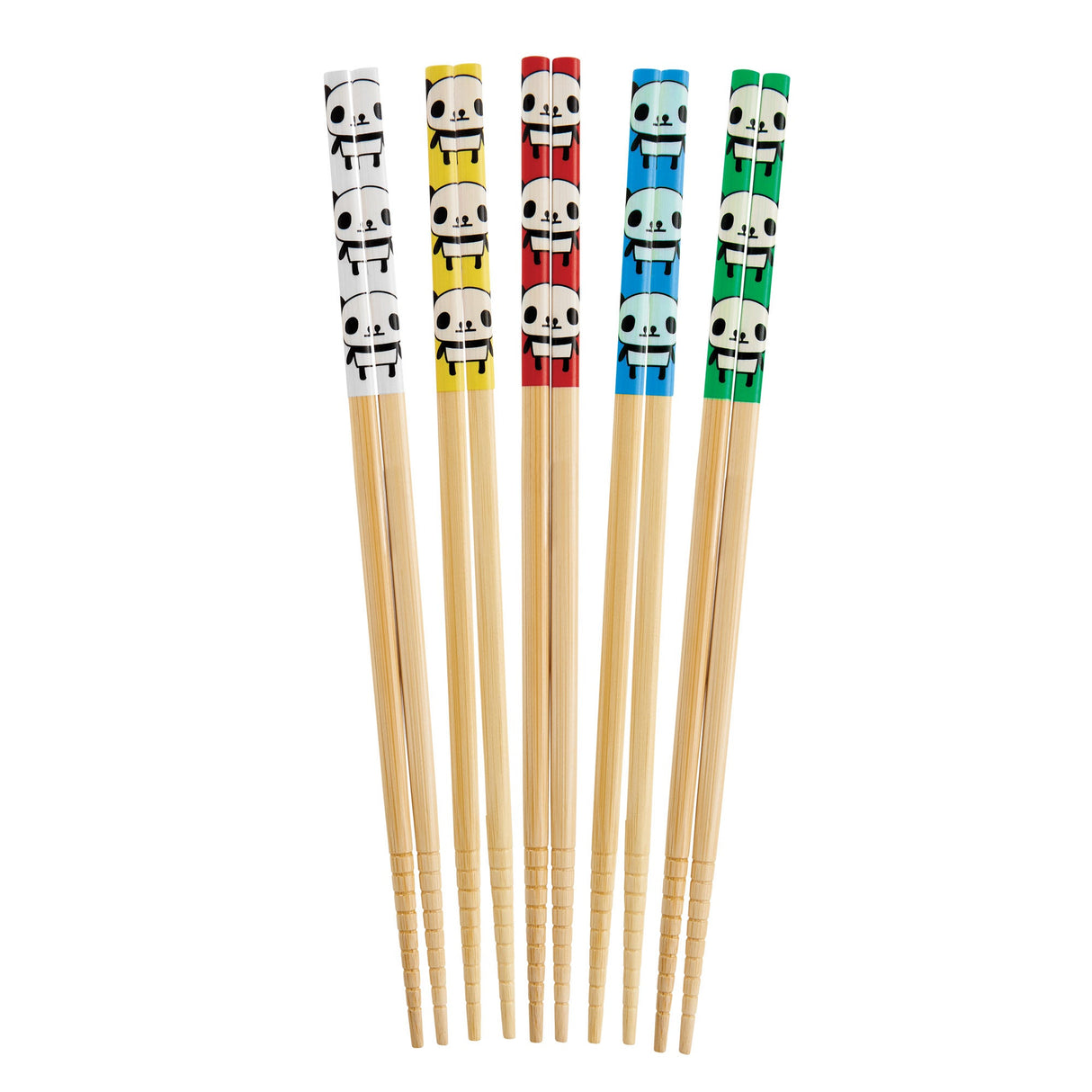 Chopsticks, Bamboo, Panda Design Decorative Handle, Reusable,6 - 10 COUNT