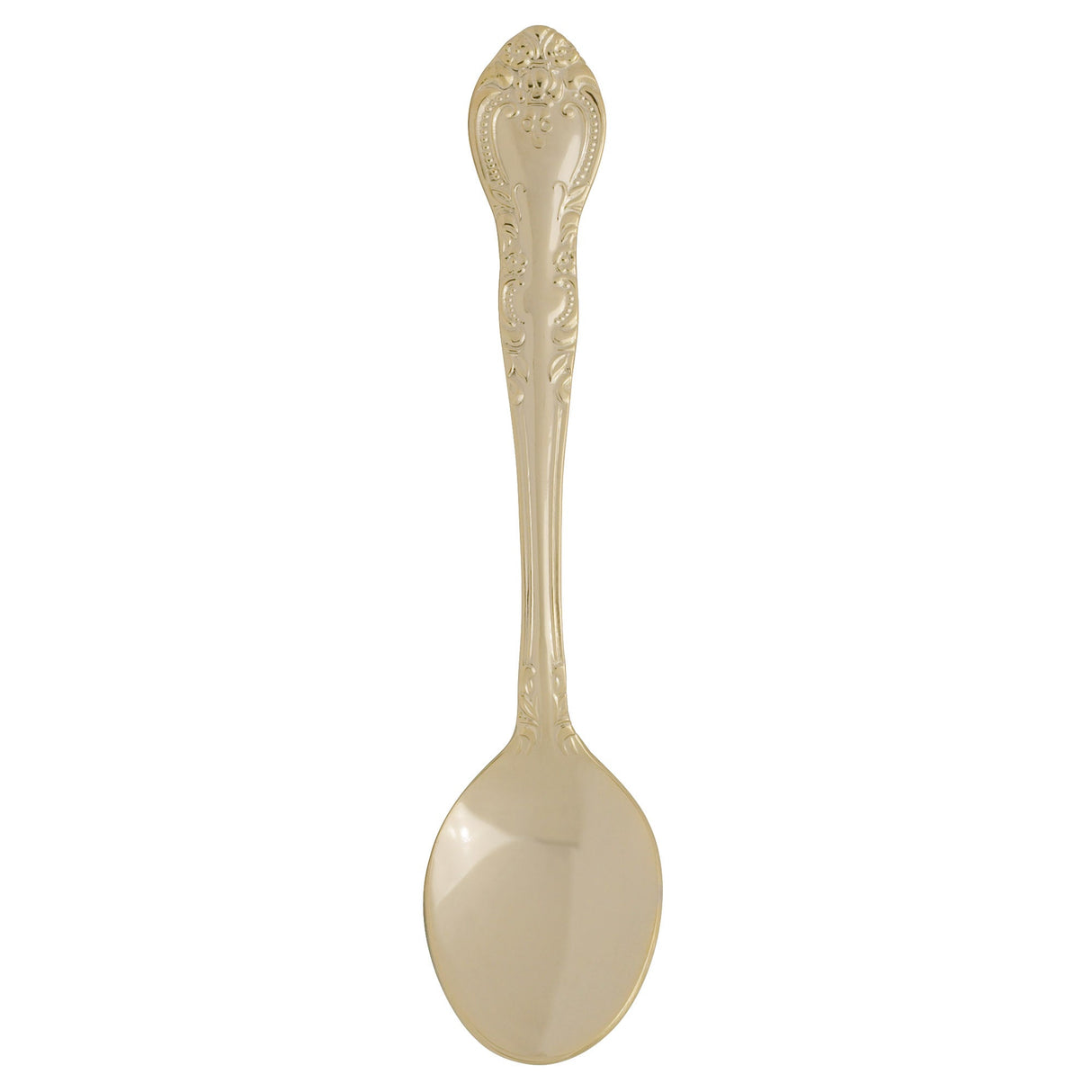 Spoons, Demi, Stainless Steel, Traditional Design, Gold Plated, 4.5 Inch,12 - 1 EACH