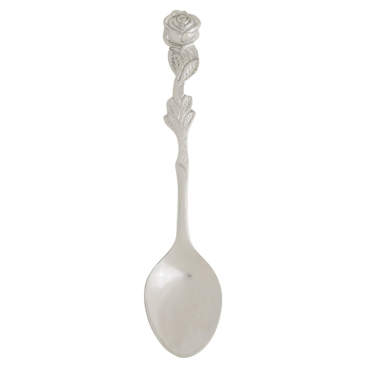 Spoons, Demi, Stainless Steel, Rose Design, 4.5 Inch,12 - 1 EACH