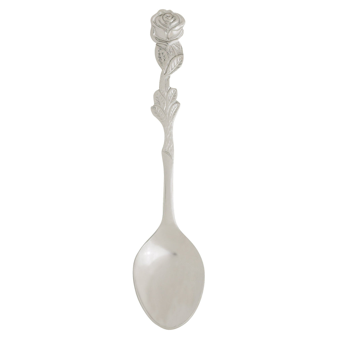 Spoons, Demi, Stainless Steel, Rose Design, 4.5 Inch, 1 Each,12 - 1 COUNT