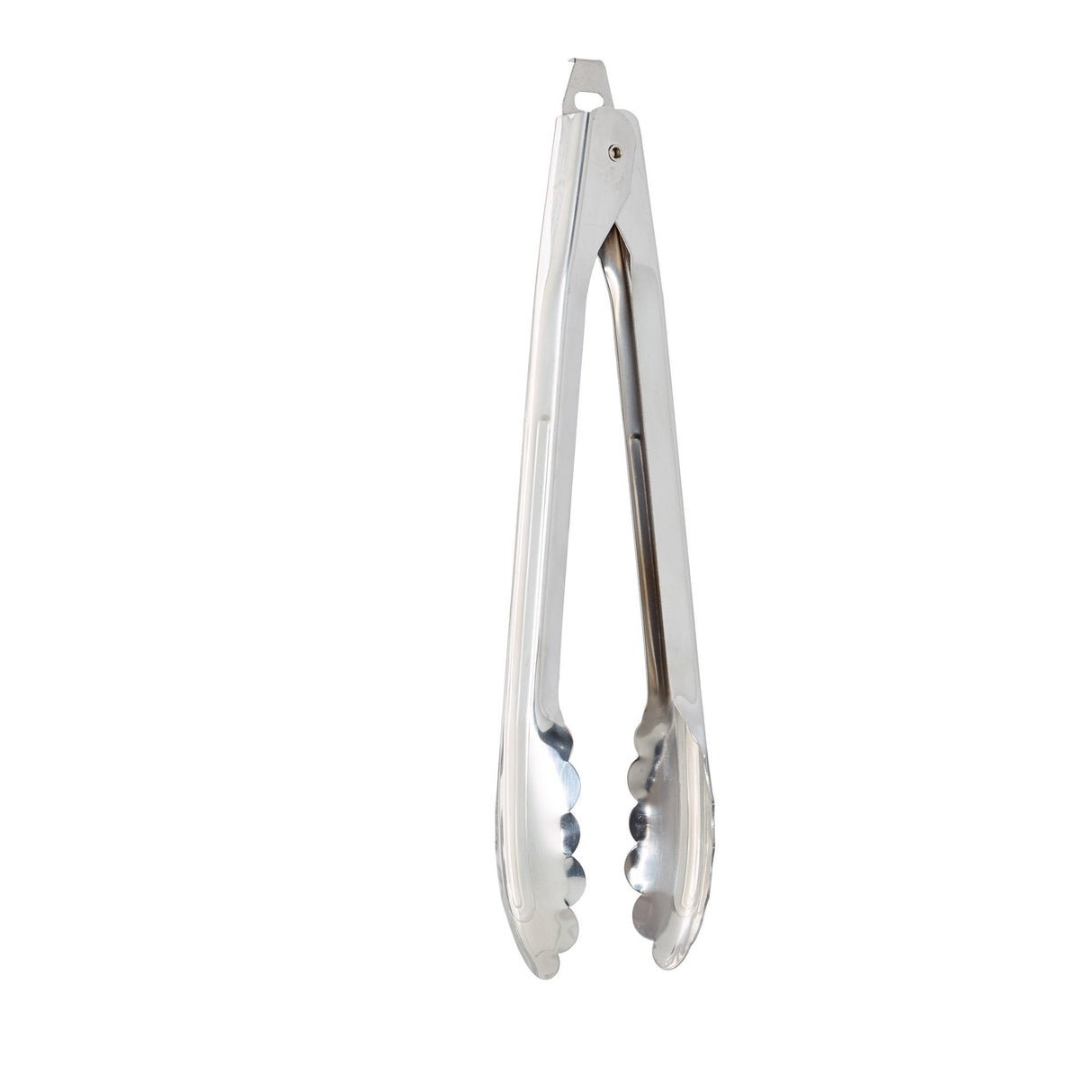 Tongs, Spring, 10 Inch, Stainless Steel, Hinged with Lock,12 - 1 EACH