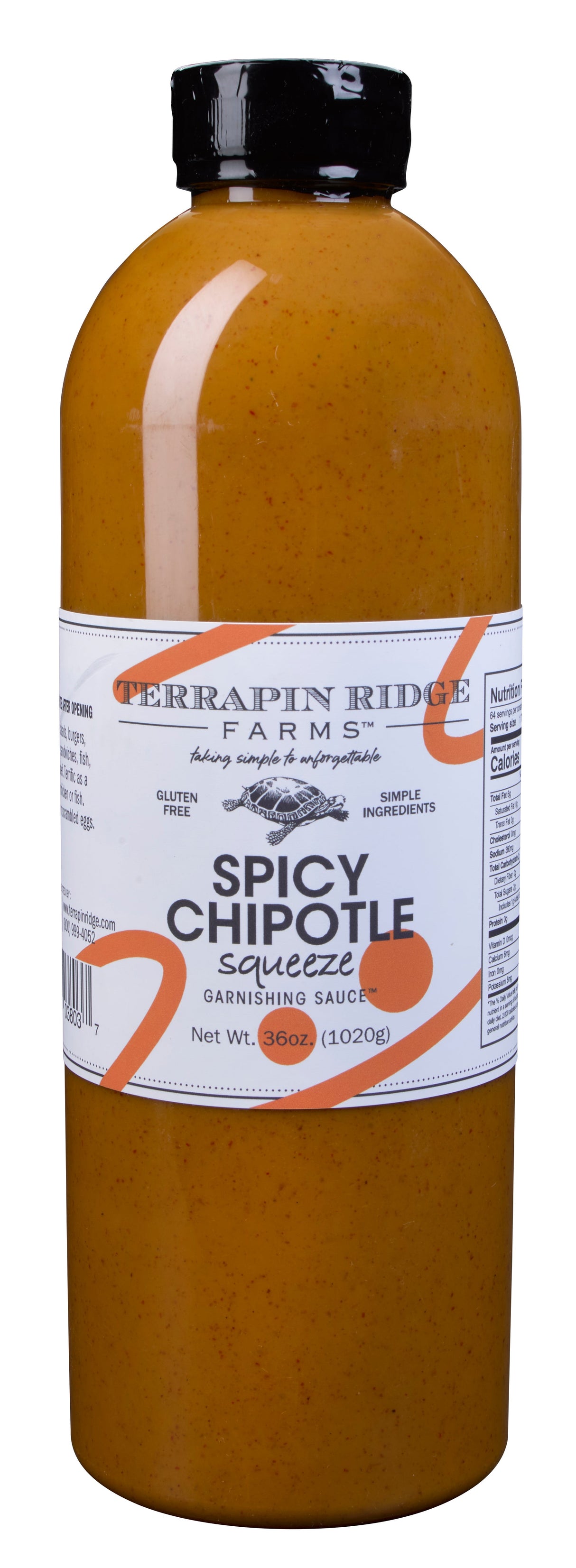 Sauce, Garnish, Spicy Chipotle, Squeeze Bottle,4 - 36 OUNCE