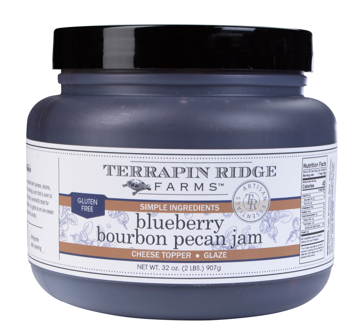 Jam, Blueberry Bourbon Pecan,4 - 32 OUNCE