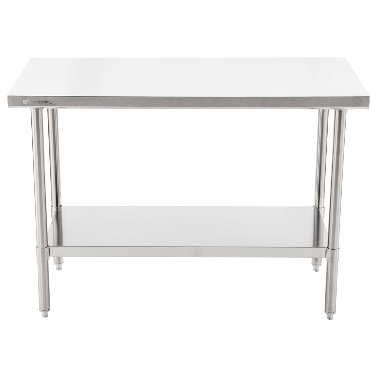 Table, Work, Kitchen Tek 24 x 48 Inch, Stainless Steel, Medium Duty 16 Gauge, Galvanized Legs, Undershelf,1 - 1 EACH