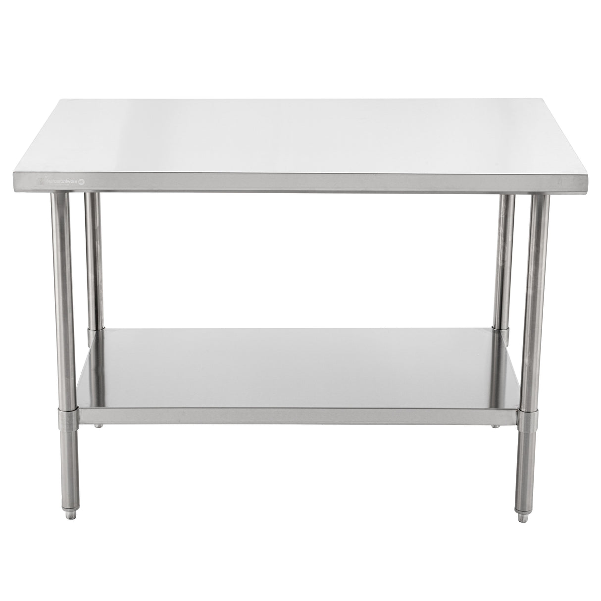 Table, Work, Kitchen Tek 30 x 48 Inch, Stainless Steel, Medium Duty 16 Gauge, Galvanized Legs, Undershelf,1 - 1 EACH