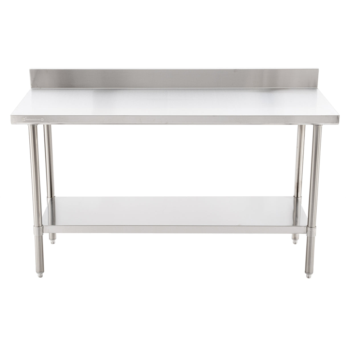 Table, Work, Kitchen Tek 24 x 60 Inch, Stainless Steel, Medium Duty 16 Gauge, 4 Inch Backsplash, Undershelf,1 - 1 EACH