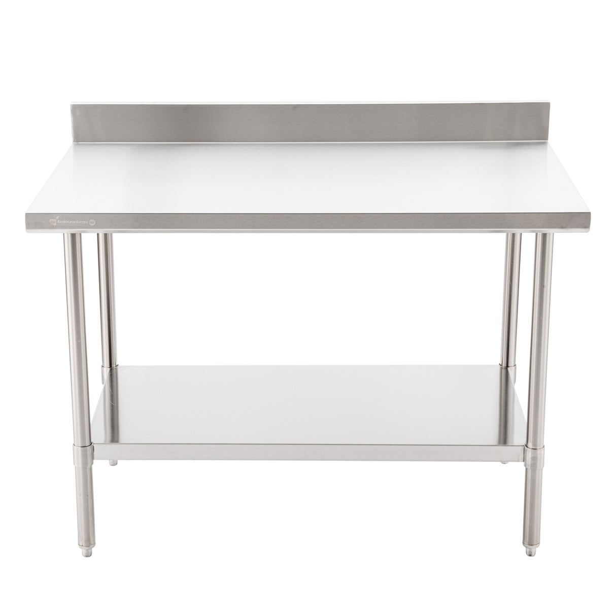 Table, Work, Kitchen Tek 30 x 48 Inch, Stainless Steel, Medium Duty 16 Gauge, 4 Inch Backsplash, Undershelf,1 - 1 EACH