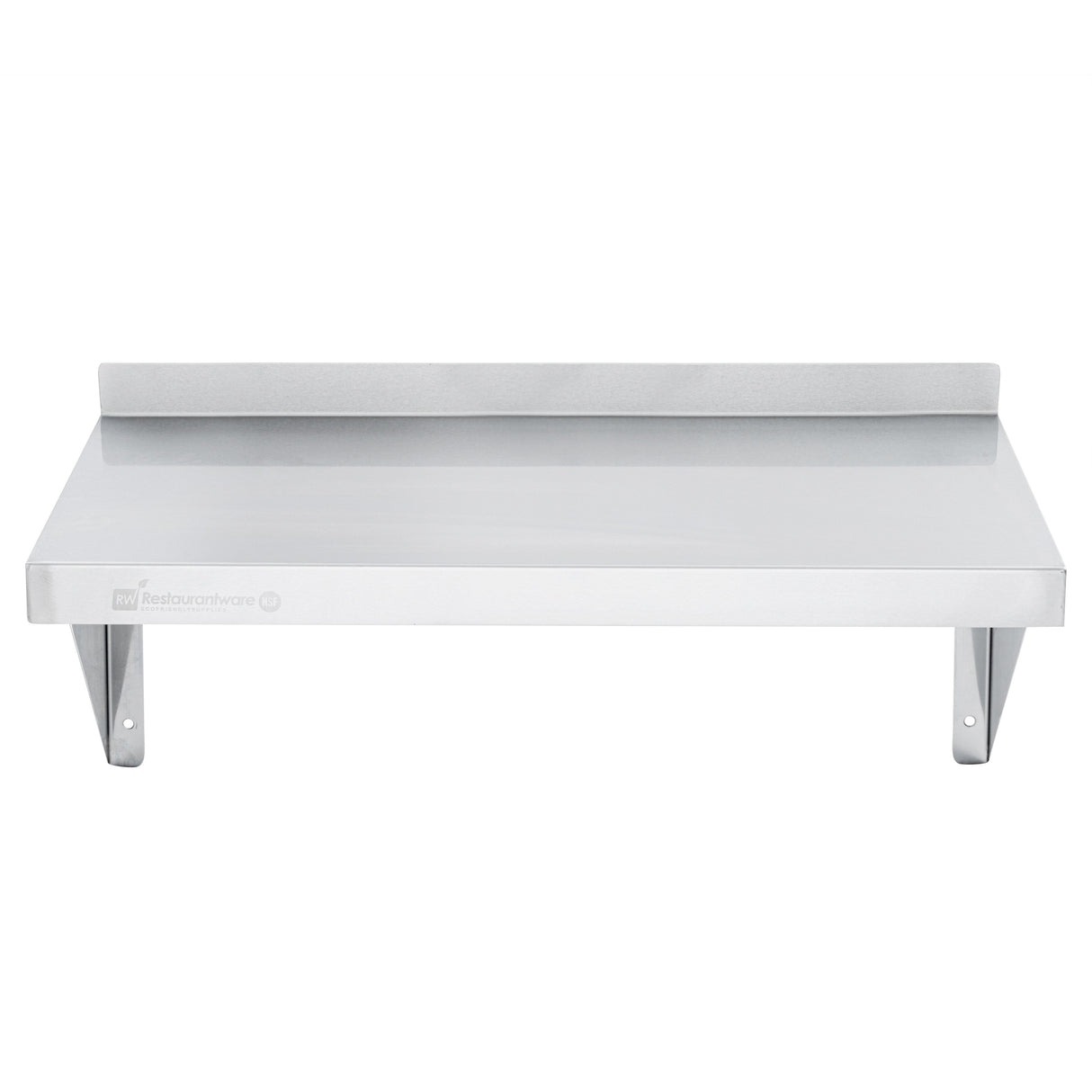 Shelf, Wall, 12 x 24 Inch, Solid, Heavy Duty Stainless Steel,1 - 1 EACH