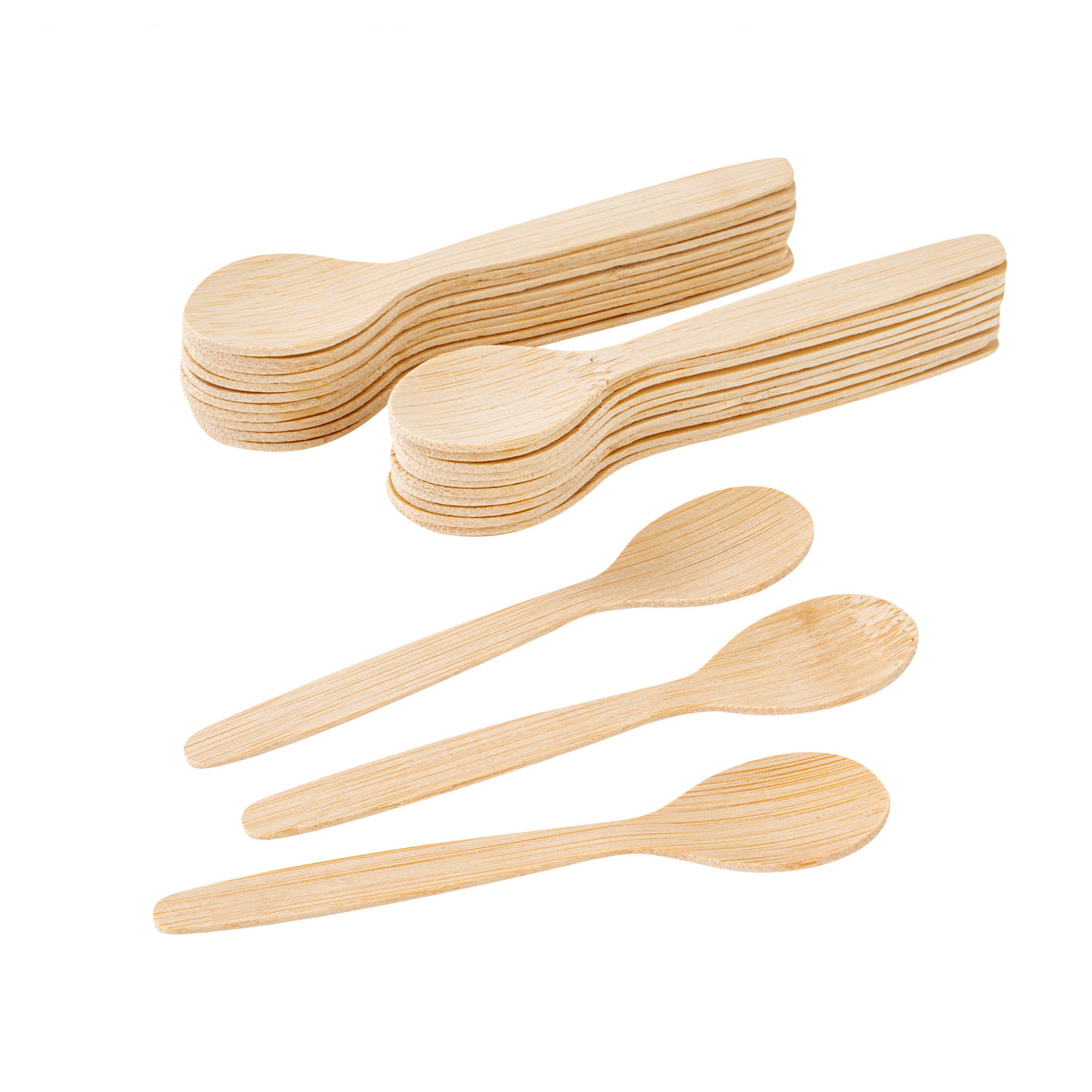 Spoons, Tasting, Eco Luxe, Bamboo, Natural, Round, 4.75 Inch,100 - 1 EACH