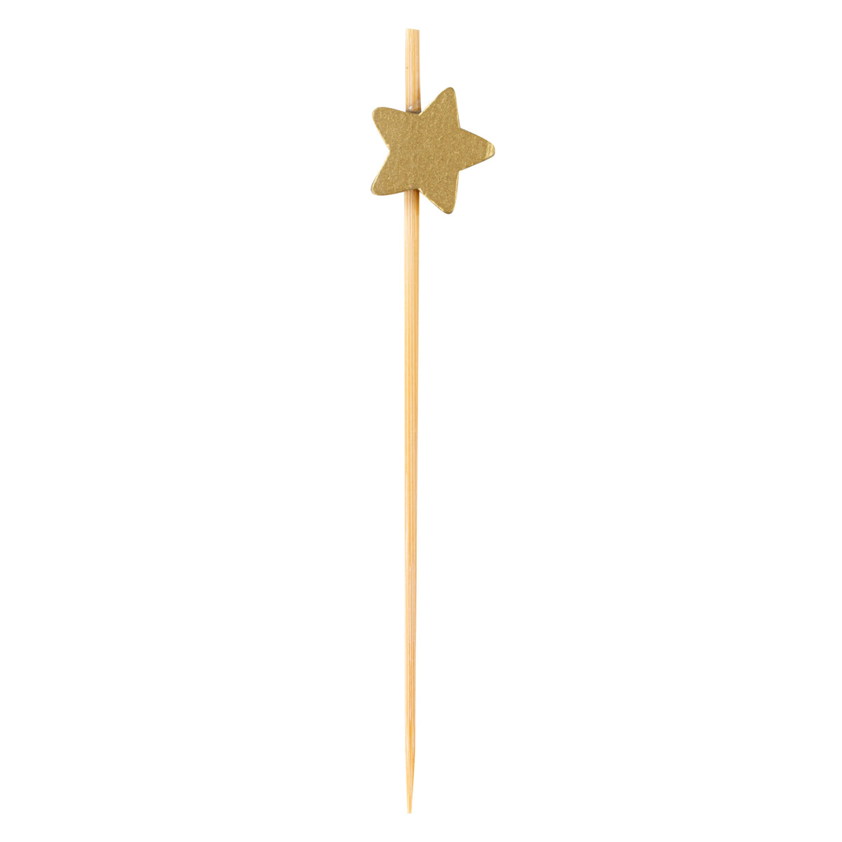 Skewers, 3.5 Inch, Bamboo, Gold Star, 1 Each,100 - 1 COUNT