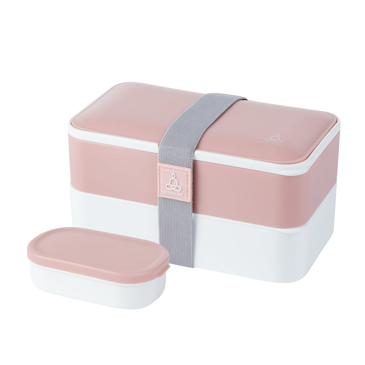 Box, Lunch, Bento Tek 41 Ounce, Plastic, Pink & White, 7.25 x 4.25 x 4 Inch, with Utensils & Sauce Cup,1 - 1 EACH