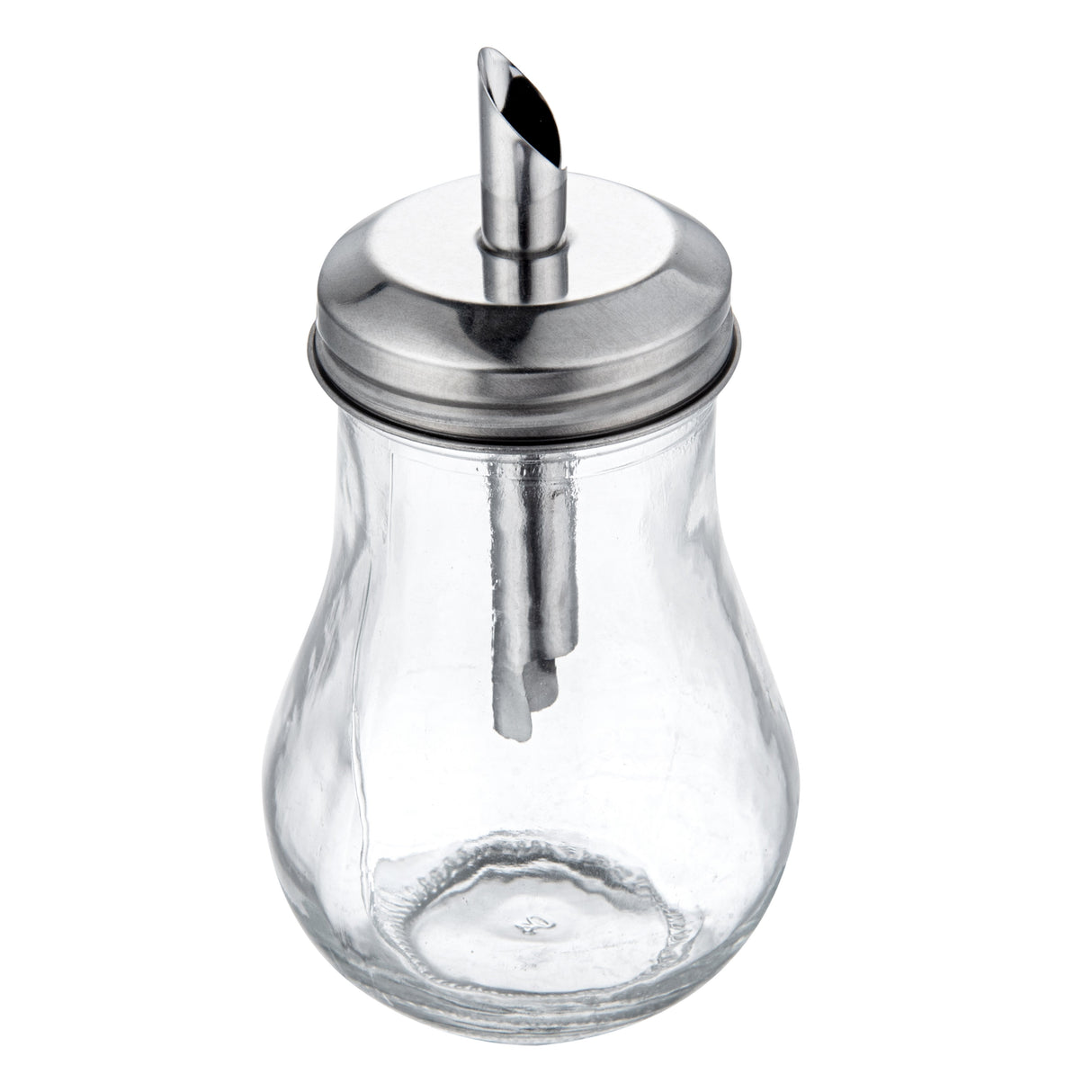 Pourer, Sauce/Sugar, 6 Ounce, Glass, with Spout Lid,1 - 1 EACH