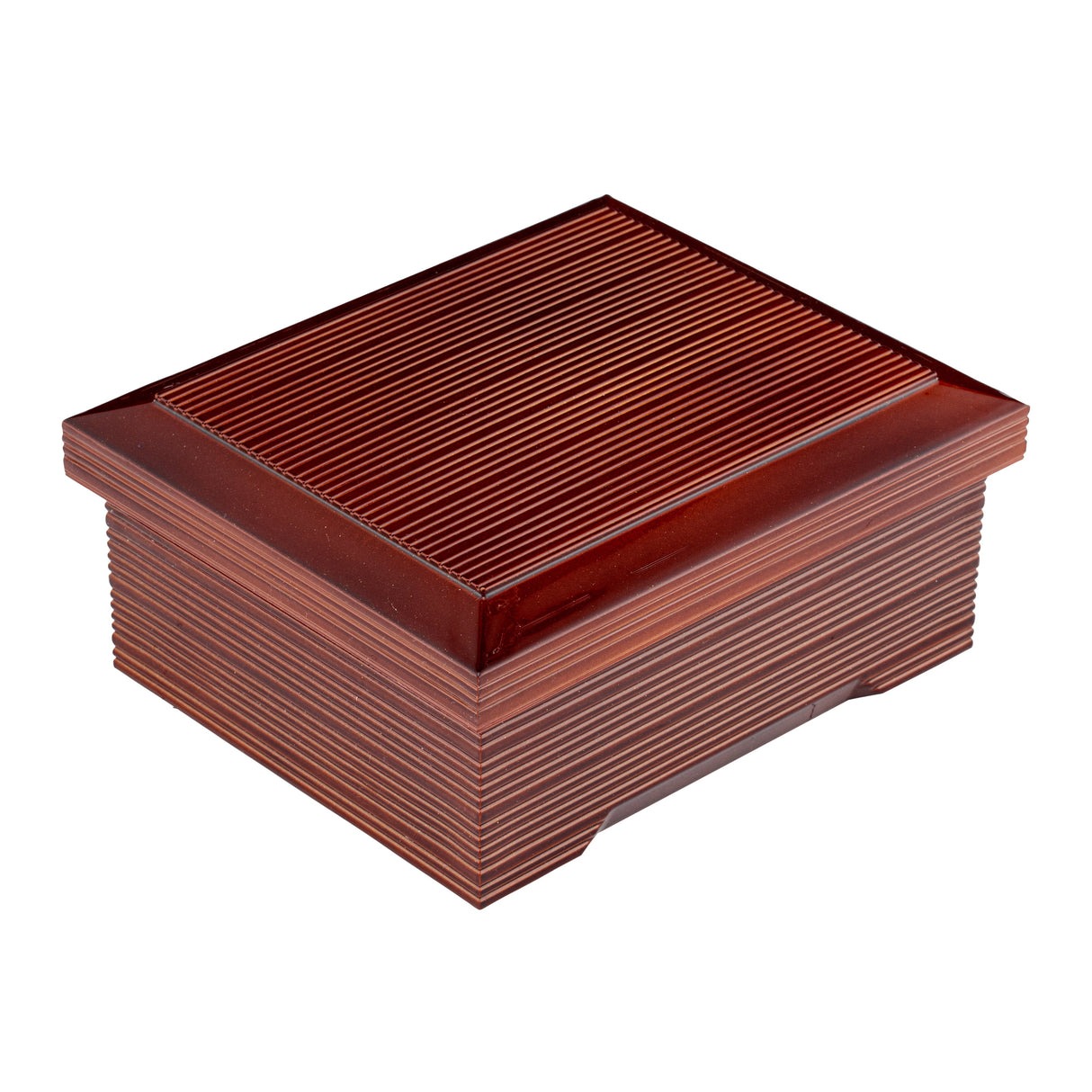 Box, Japanese Style Unagi Bento, Bento Tek 27 Ounce, Plastic, Brown, 6.75 x 5.75 x 3 Inch,1 - 1 EACH