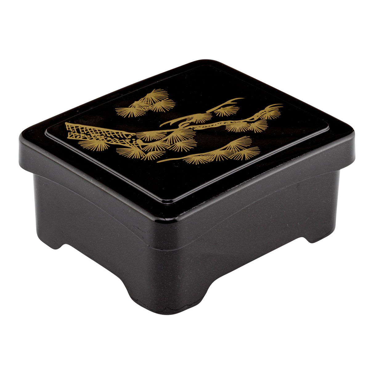 Box, Japanese Style Unagi Bento, Bento Tek 6.5 x 5.75 x 3.25 Inch, Plastic, Black & Red,1 - 1 EACH