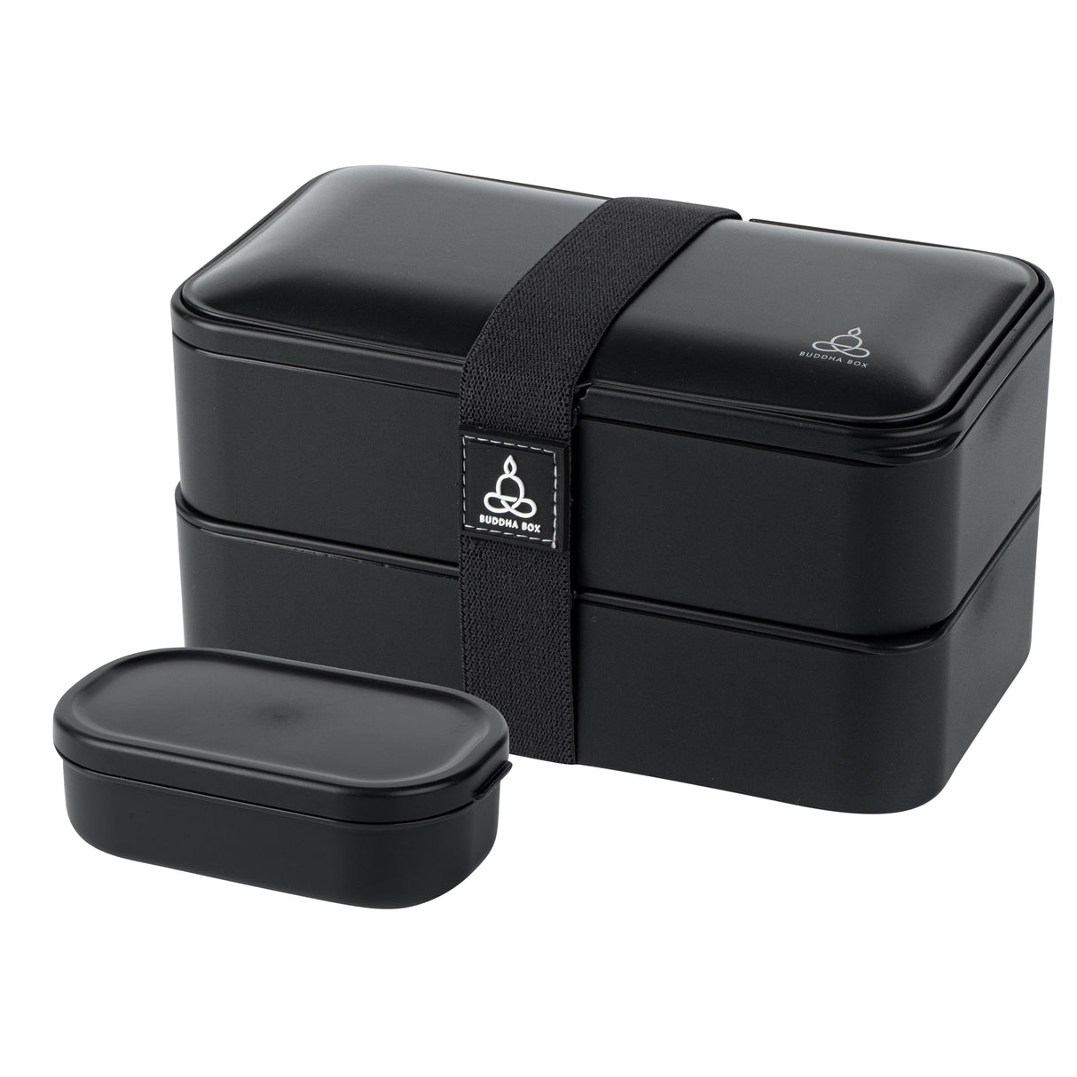 Box, Lunch, Bento Tek 41 Ounce, Plastic, Black, 7.25 x 4.25 x 4 Inch, with Utensils & Sauce Cup,1 - 1 EACH