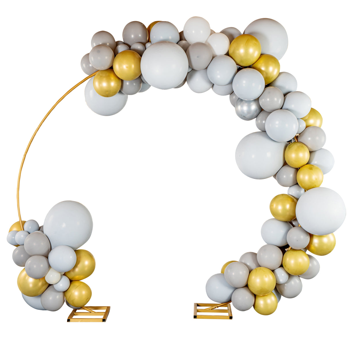 Balloon Kit, Arch & Garland, Balloonify 121 Piece, Gray/White/Gold,1 - 1 EACH