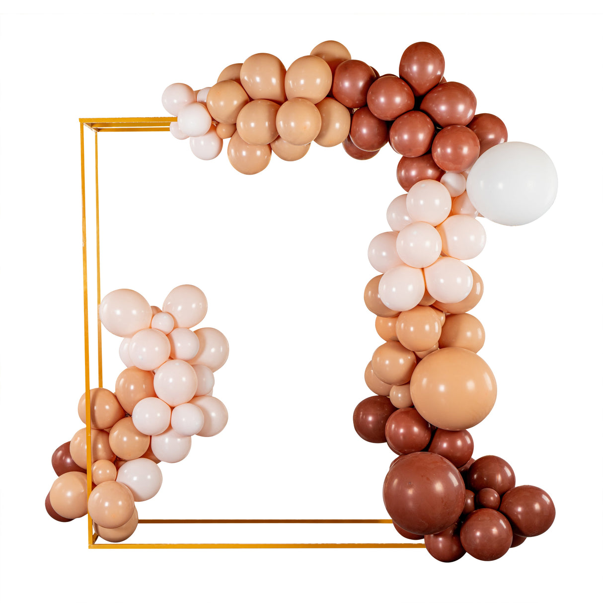 Balloon Kit, Arch & Garland, Balloonify 141 Piece, Brown/Beige/White,1 - 1 EACH