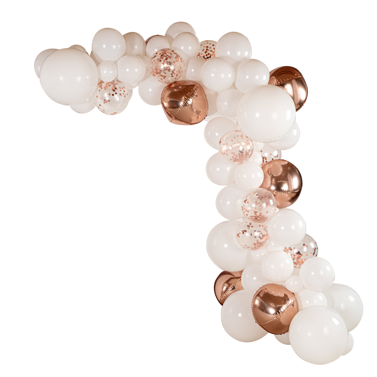 Balloon Kit, Arch & Garland, Balloonify 113 Piece, White & Rose Gold,1 - 1 EACH