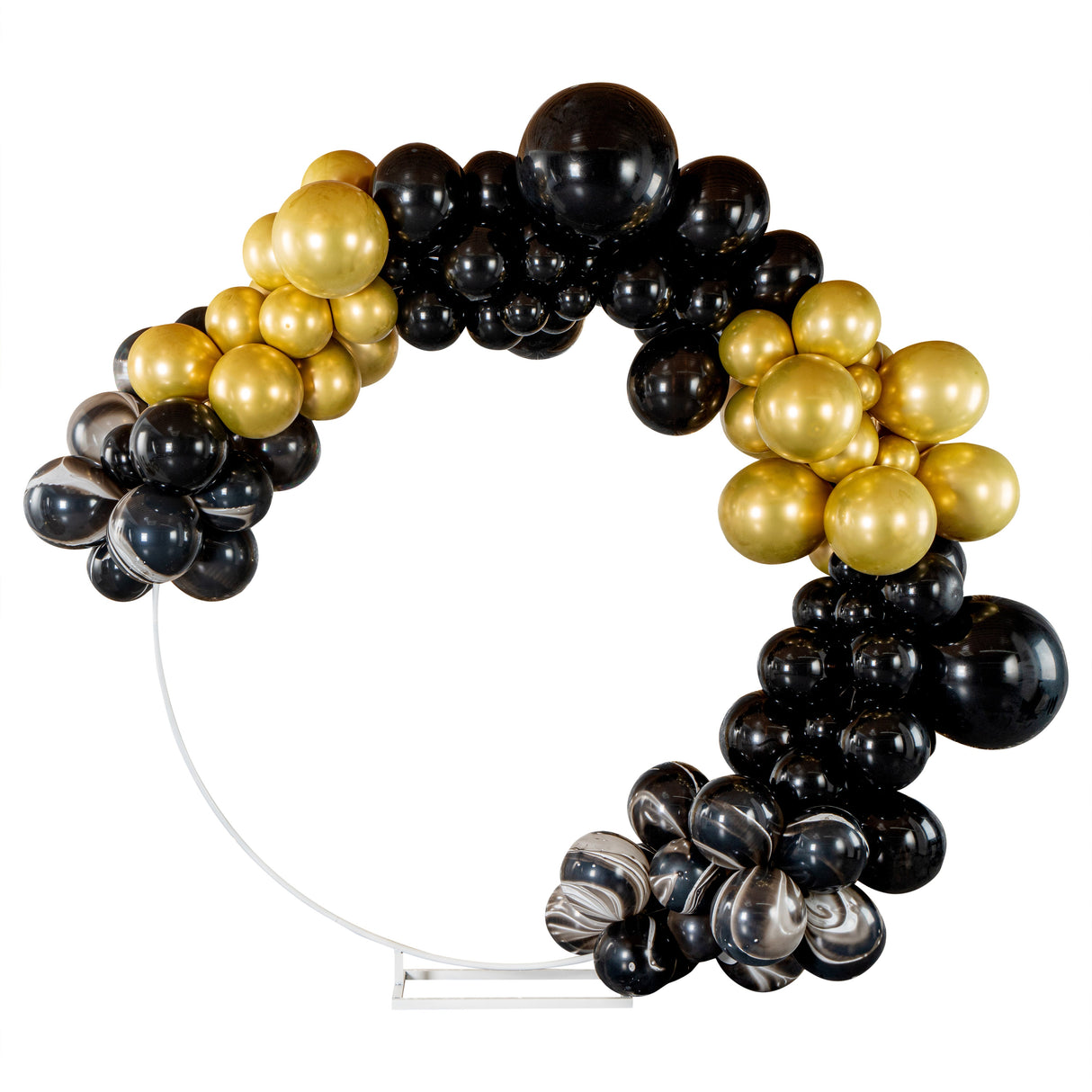 Balloon Kit, Arch & Garland, Balloonify 134 Piece, Black & Gold,1 - 1 EACH