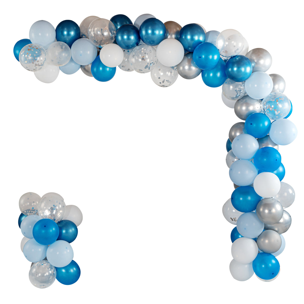 Balloon Kit, Arch & Garland, Balloonify 104 Piece, Blue/Silver/White,1 - 1 EACH