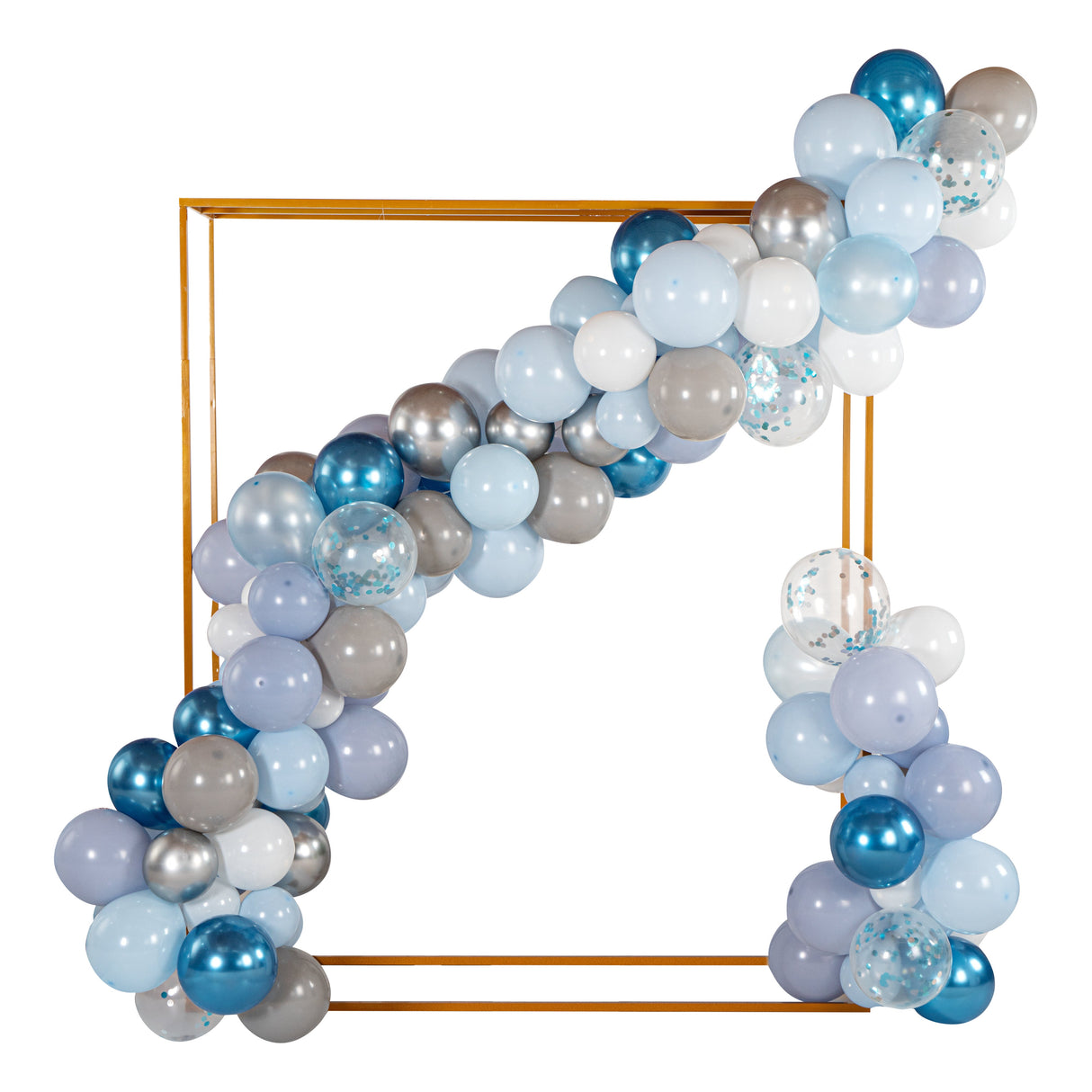 Balloon Kit, Arch & Garland, Balloonify 129 Piece, Confetti Blue & Gray,1 - 1 EACH