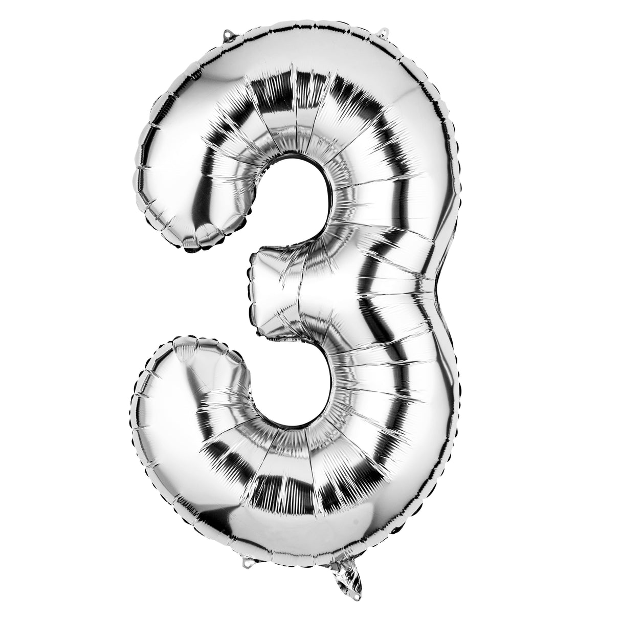Balloon, Mylar, Balloonify 40 Inch, Number 3, Silver,1 - 1 EACH