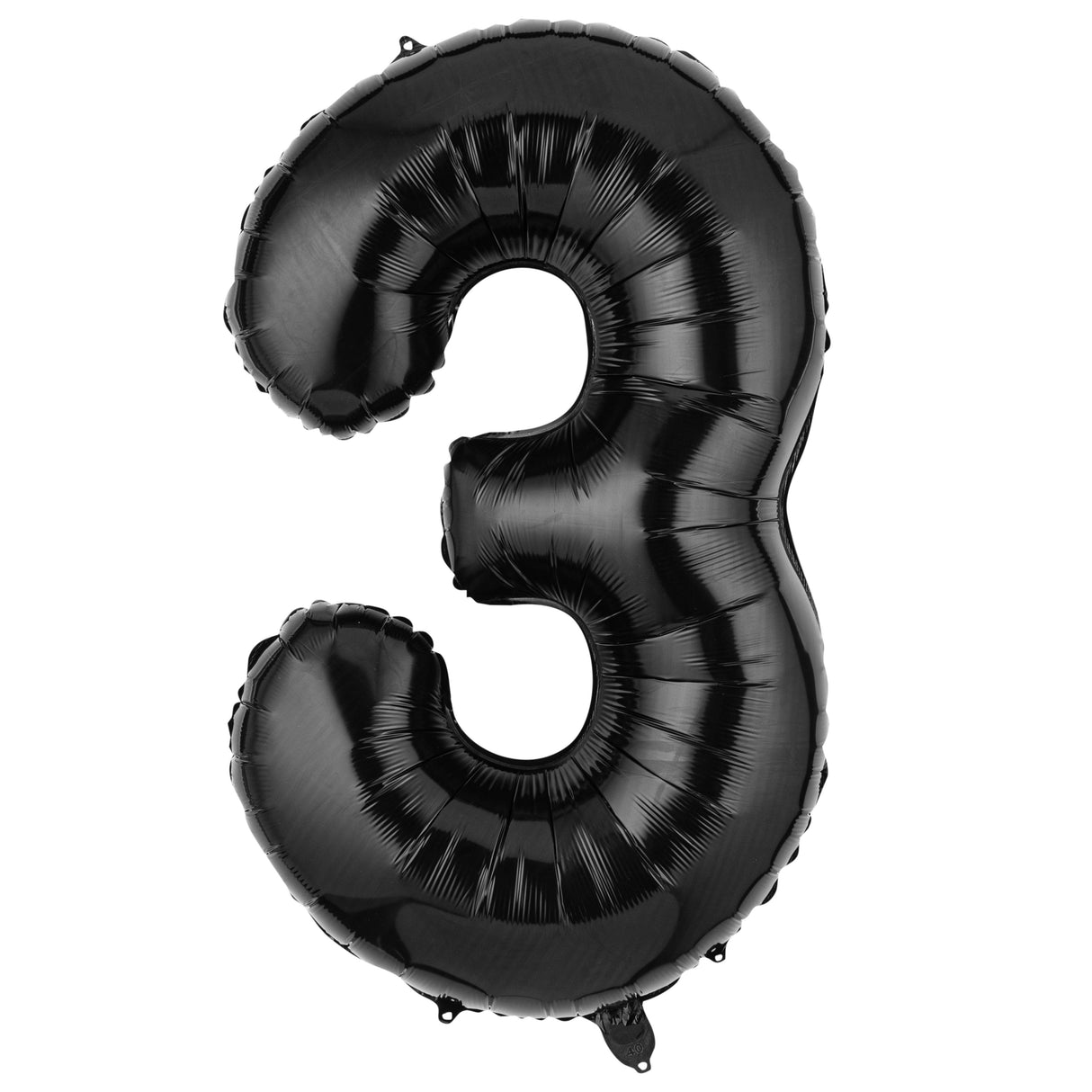 Balloon, Mylar, Balloonify 40 Inch, Number 3, Black,1 - 1 EACH